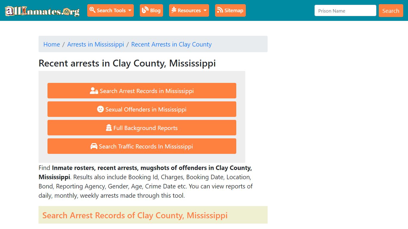 Recent arrests in Clay County, Mississippi | Mugshots, Rosters, Inmates ...